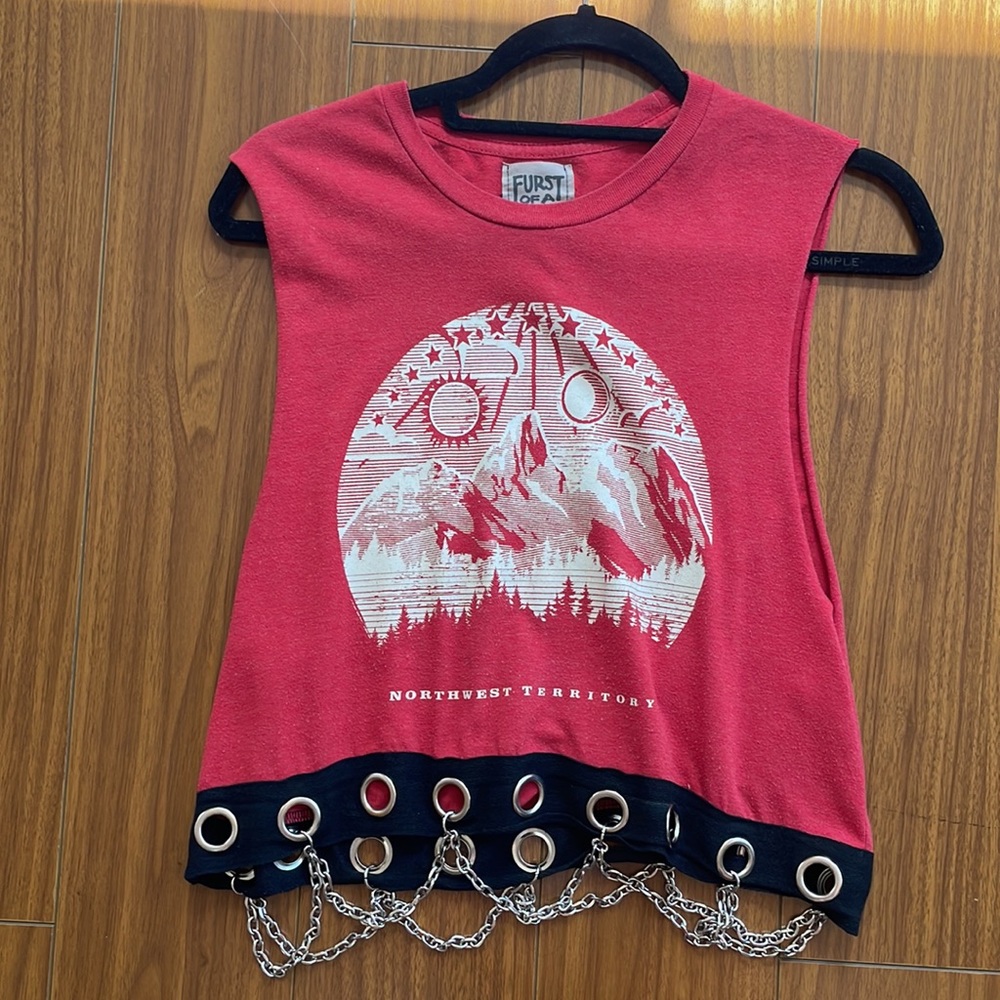 LF FURST OF A KIND graphic muscle tank with chains